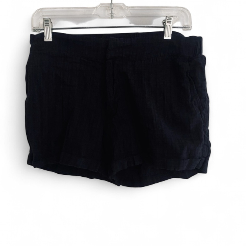 HATCH BLACK RELAXED FIT LIGHTWEIGHT CLASSIC MATERNITY SHORTS SIZE XS